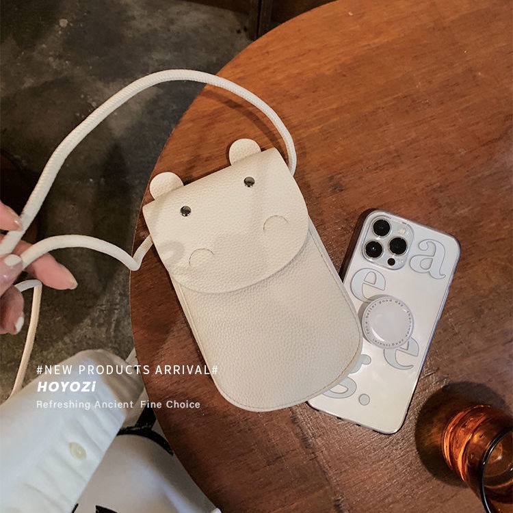 Túi Đeo Chéo Hình Hà Mã Đựng Điện Thoại Mini 2022 Thời Trang Cho Nữ