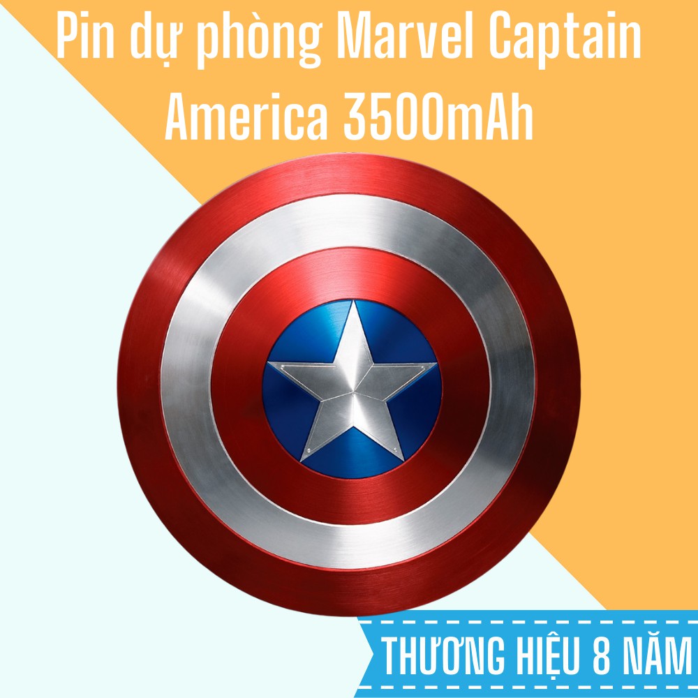 Pin dự phòng Marvel Captain America 3500mAh - Nobox