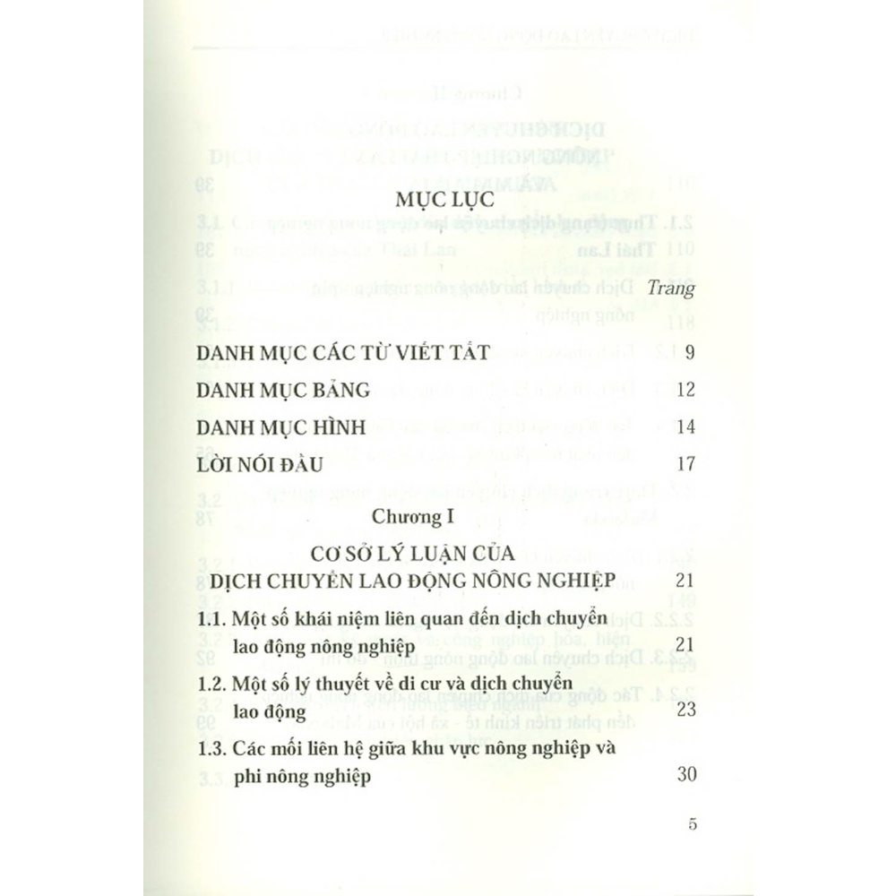 Sách - Dịch Chuyển Lao Động Nông Nghiệp Của Thái Lan, Malaixia Và Bài Học Kinh Nghiệm Cho Việt Nam