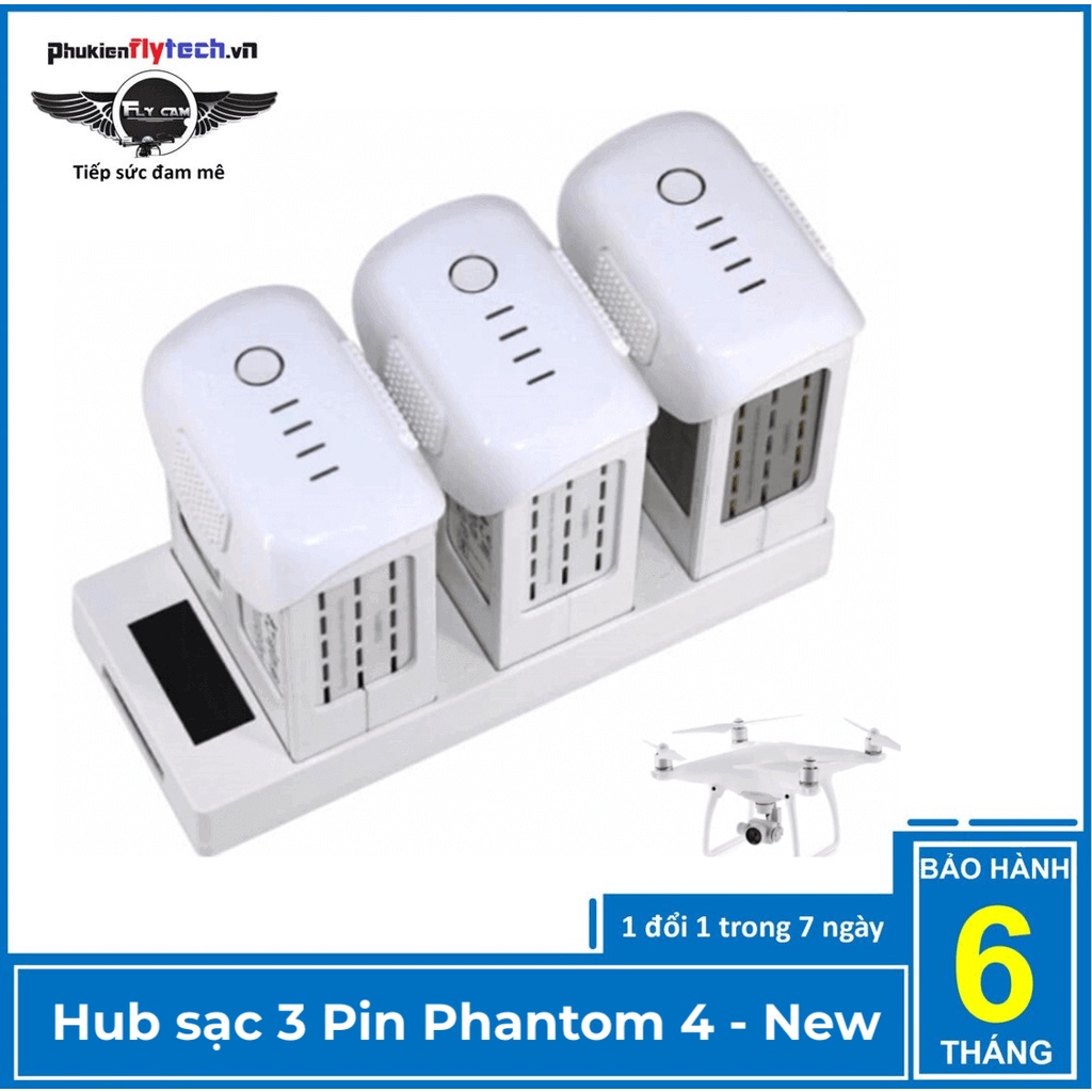 Hub sạc 3 pin Phantom 4 - New version