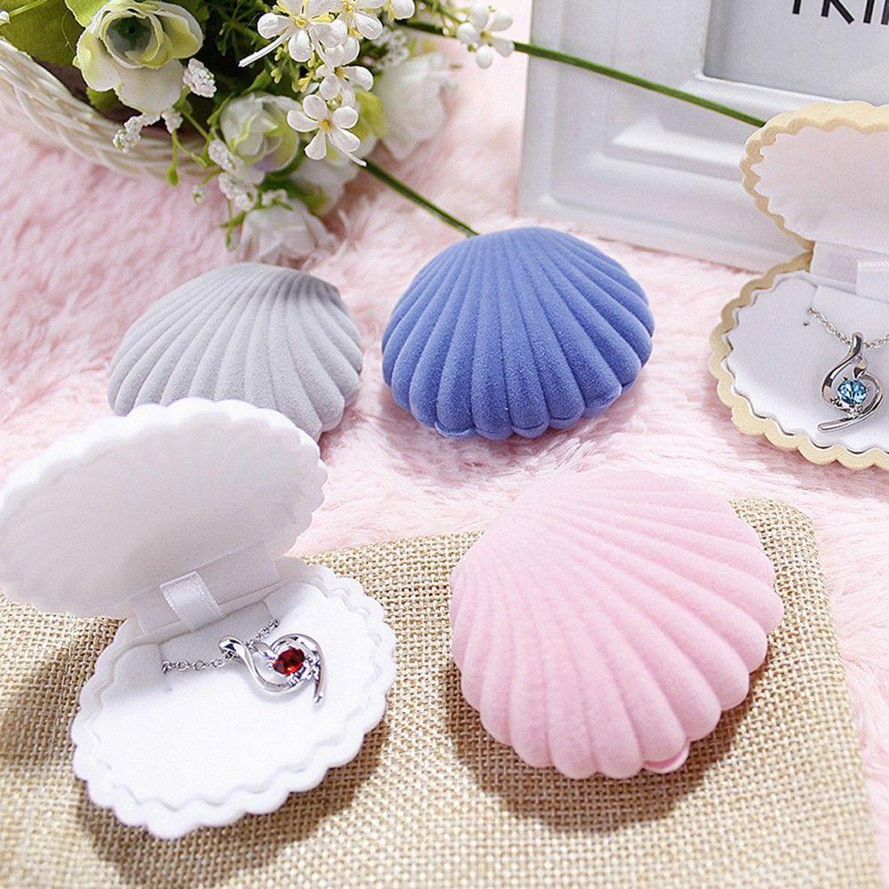 Ốp Bọc Trang Sức Xinh Xắn Tiện Dụng|Hộp Đựng Trang Sức Hình Vỏ Sò Độc Đáo Tiện Dụng