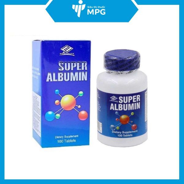 Viên uống SUPER ALBUMIN lọ 100 viên giúp tăng cường miễn dịch,tăng cường chức năng gan