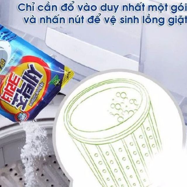 Gói bột vệ sinh lồng máy giặt Sandokaebi 450g Korea