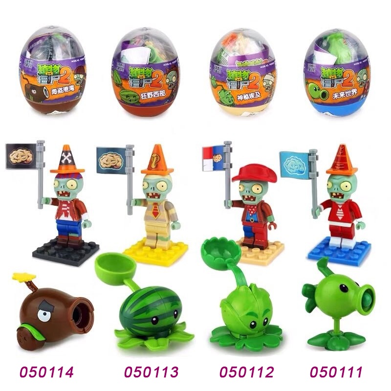 Bộ Sưu Tầm 8 Trứng - Trái Cây Đại Chiến Zombies 2 Trendy Sound - Plants And Zombies Egg 2