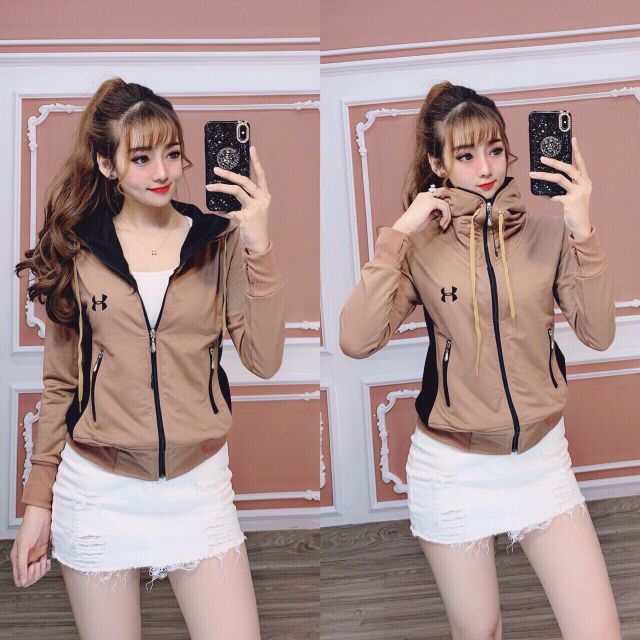 Áo khoác da cá logo thêu, HÌNH THẬT BẢNG MÀU chụp sàn | BigBuy360 - bigbuy360.vn