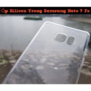Ốp lưng silicon trong suốt cho samsung galaxy note 7 / note FE cao cấp loại A