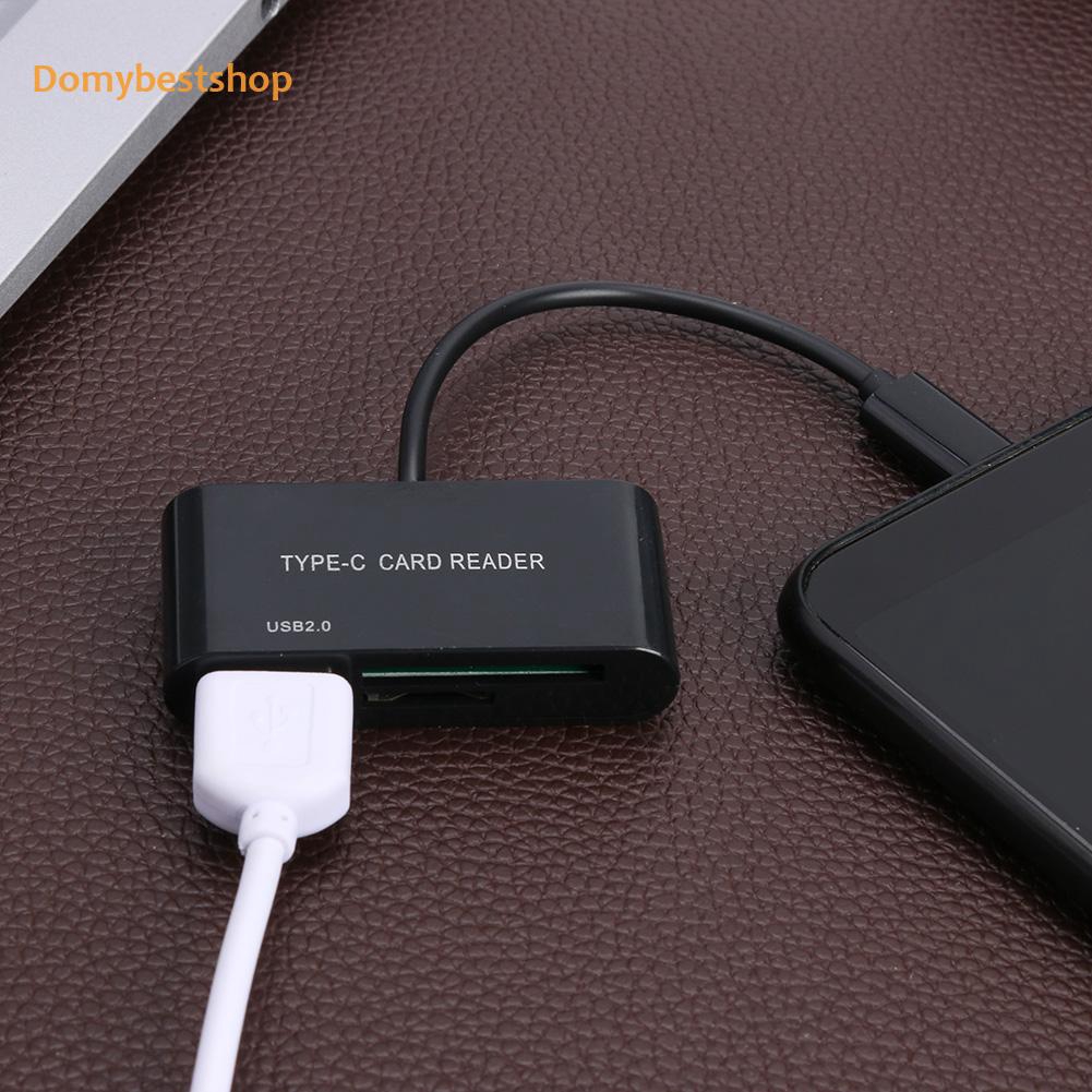 Đầu Đọc Thẻ Nhớ Db Hot Usb 3.1 Usb-C Type C Sang Usb 2.0 Hub Tf