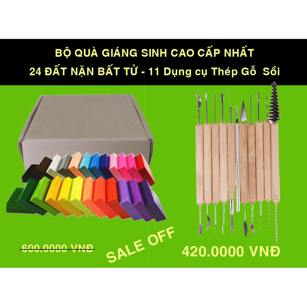 BỘ ĐẤT SÉT NẶN POLYMER CLAY BẤT TỬ KHÔNG BAO GIỜ HỎNG - ĐỒ CHƠI NHẬT BẢN