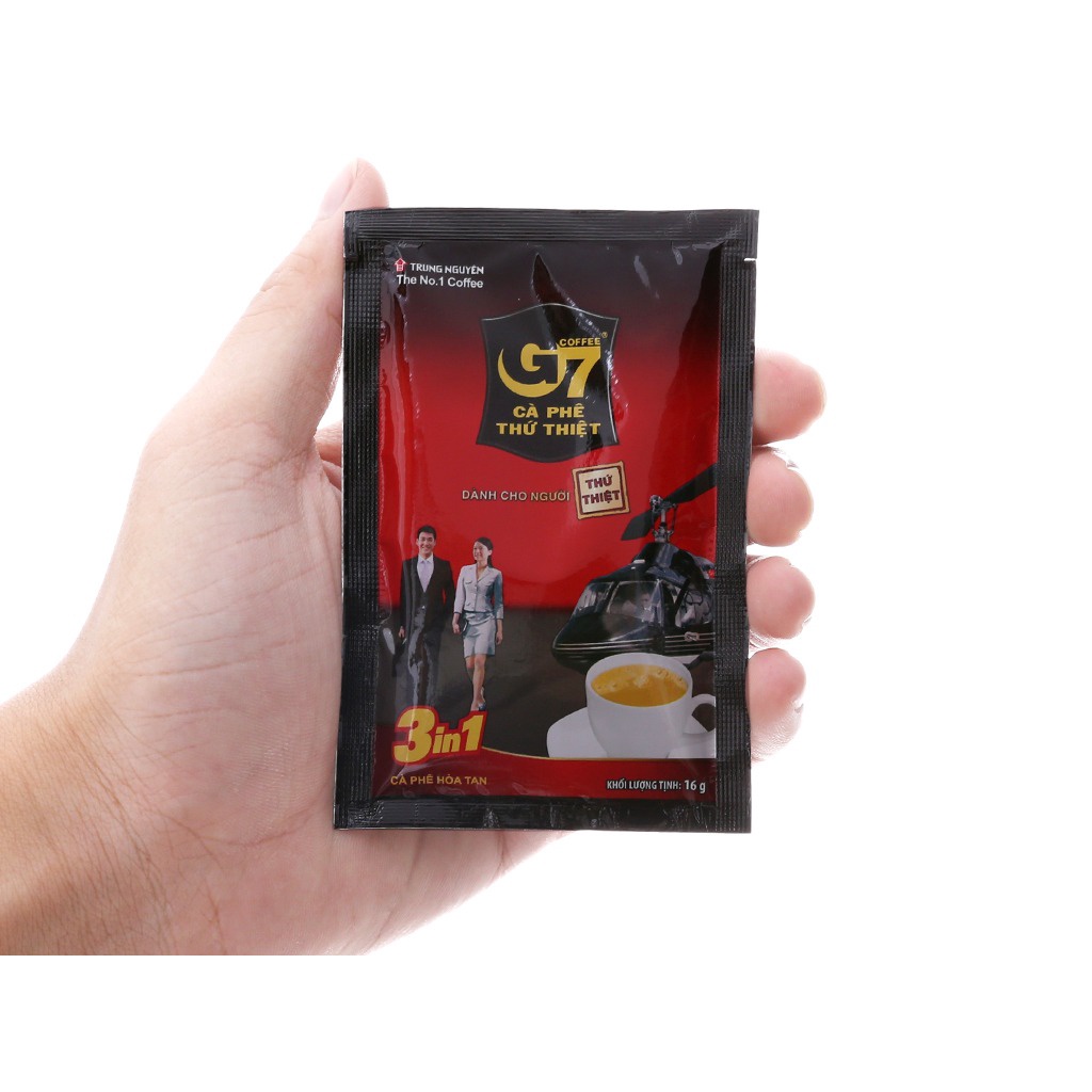 Cà Phê Trung Nguyên/ Cà Phê G7 Hòa Tan 3in1 Hộp 336g (21 Gói X 16g) Và Hộp 288g (18 Gói X 16g)