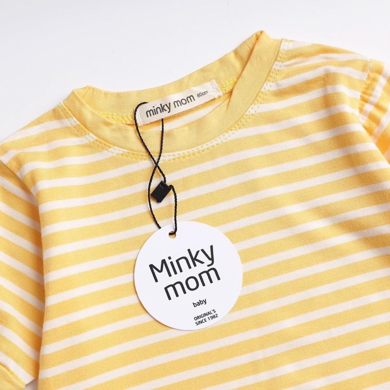 bộ thun minky sọc dệt co giãn mềm mịn cho bé từ 7-25 kg