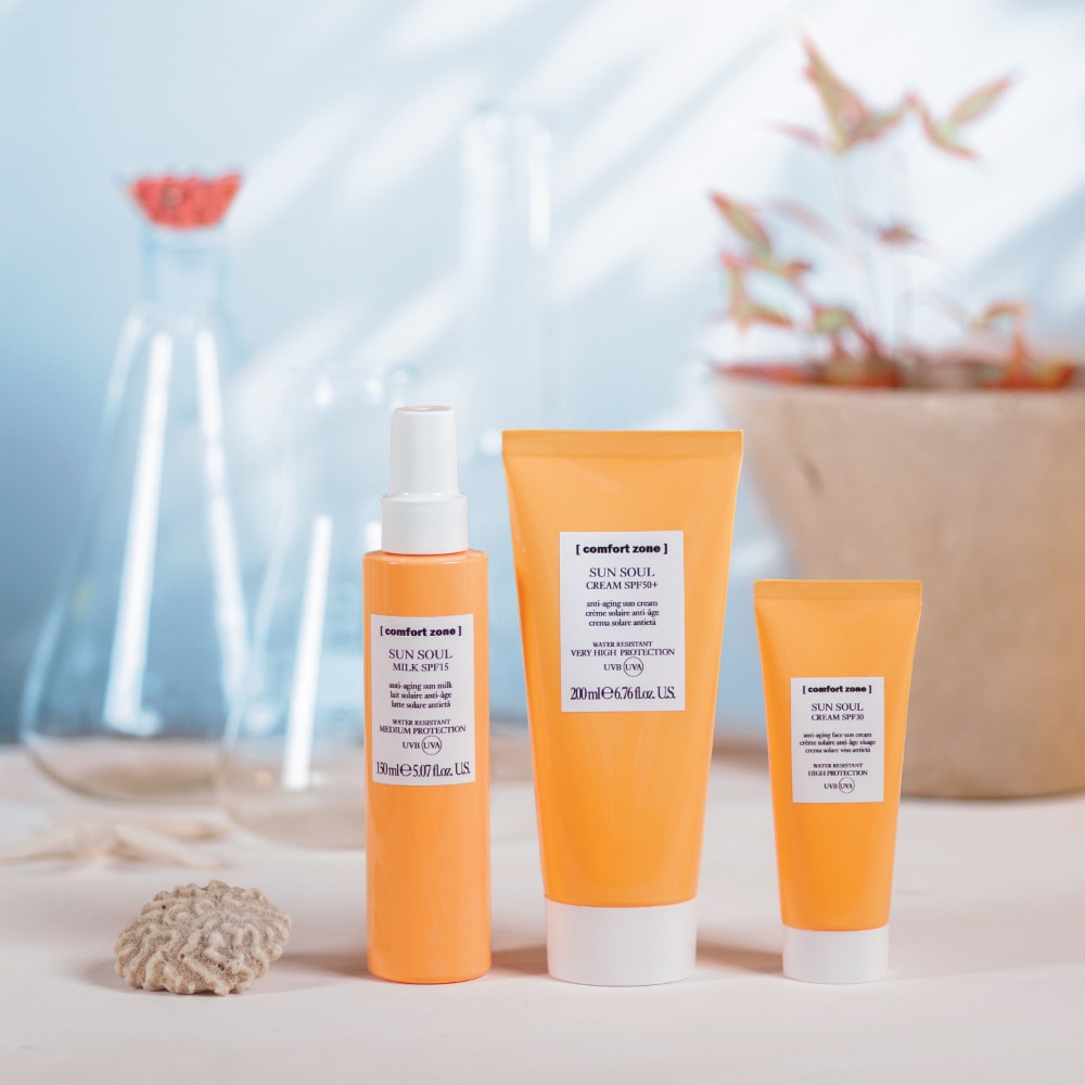 Kem Chống Nắng Comfort Zone Sun Soul Cream SPF50+ Chống Lão Hoá Cho Mặt &amp; Cơ Thể 200ml