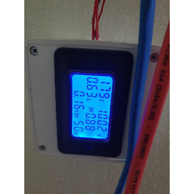 Công tơ - đồng hồ điện tử 6 thông số đo công suất, cường độ (100A)