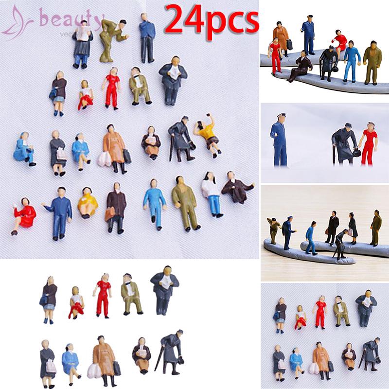 Set 24 Mô Hình Người Mini Trang Trí Tiểu Cảnh