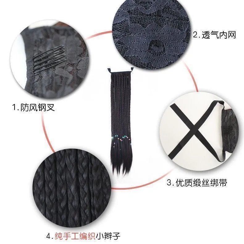 Tóc Giả Thắt Bím Đuôi Ngựa Thời Trang Cho Nữ