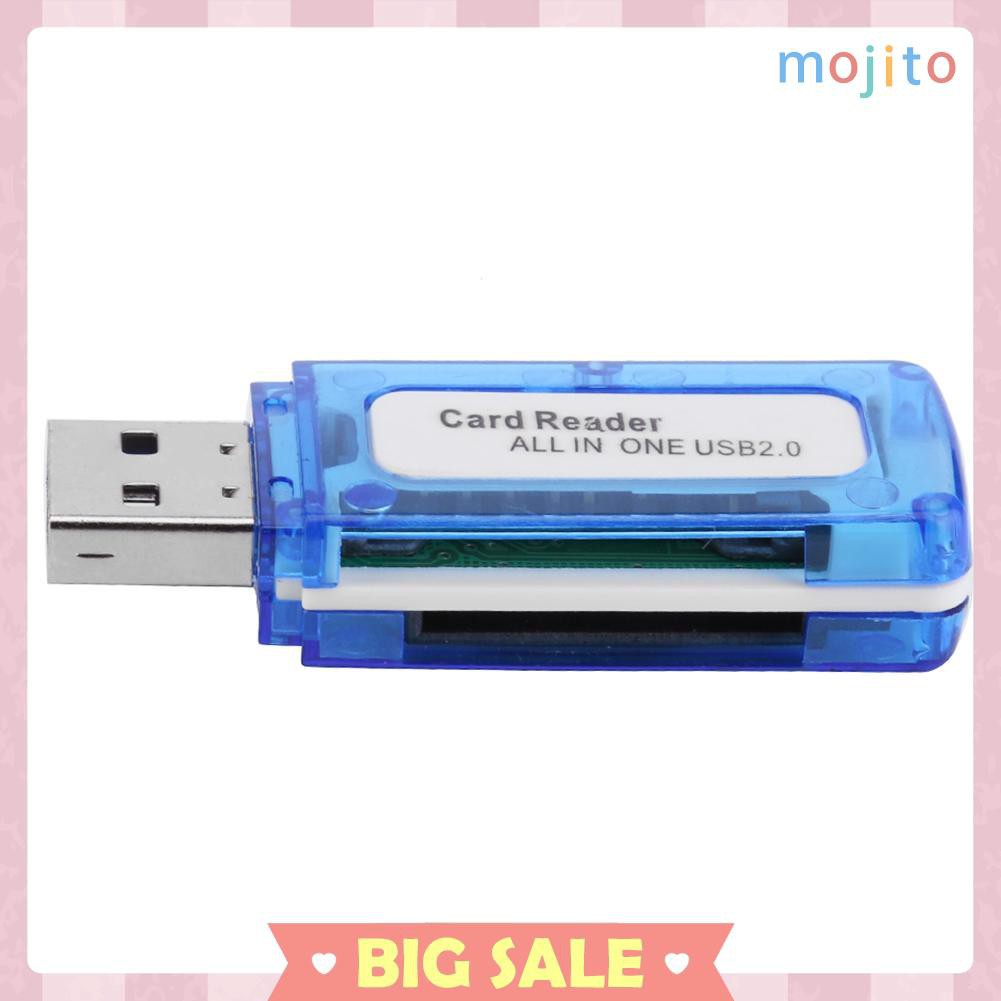 Đầu Đọc Thẻ Nhớ Usb 2.0 4 Trong 1 Cho Micro Sd Tf M2