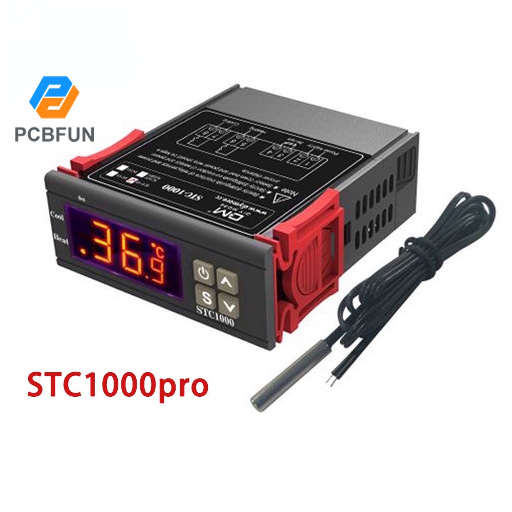 Bộ cảm biến nhiệt độ bể cá pcbfun STC1000 AC 110-220V STC-1000 STC1000PRO -50~+99 C
