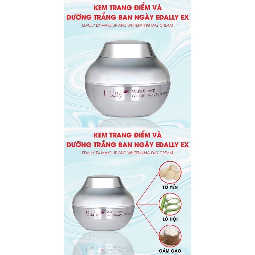 Kem Trang Điểm Và Dưỡng Trắng Ban Ngày Edally Ex Make Up And Whitening Day Cream - Hàn Quốc