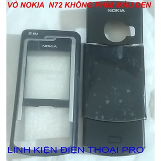 VỎ NOKIA N72 KHÔNG PHÍM MÀU ĐEN
