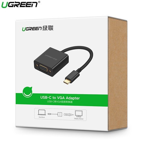 Cáp chuyển tín hiệu USB type-C ra VGA UGREEN 50250 - Hàng chính hãng