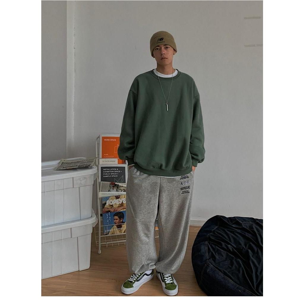 Áo Sweater Nữ Tay Dài Màu Trơn Phong Cách Hàn Quốc