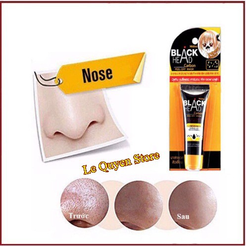 [CHÍNH HÃNG] Mặt Nạ Than Lột Mụn Cám Mistine Black Head Thái Lan