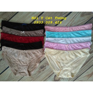 Combo 10 Quần lót coton phối ren