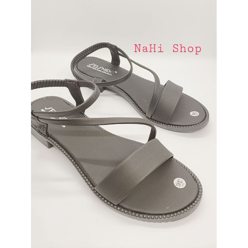 Sandal quai ngang đế cao 2 phân sd1 NAHI