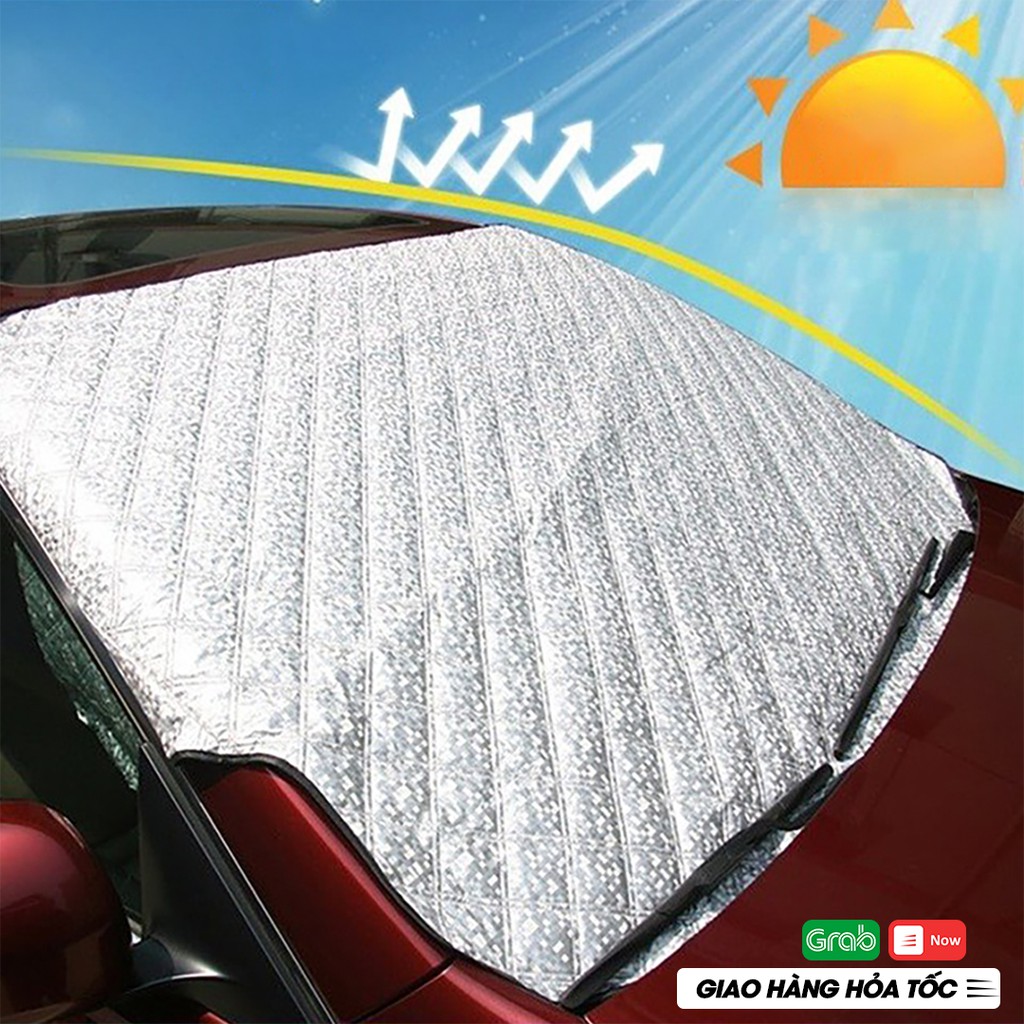 Bạt phủ che nắng kính lái ô tô VuaAuto 4 lớp cách nhiệt chống nóng hiệu quả bao phủ toàn bộ kính lái tiện lợi sử dụng