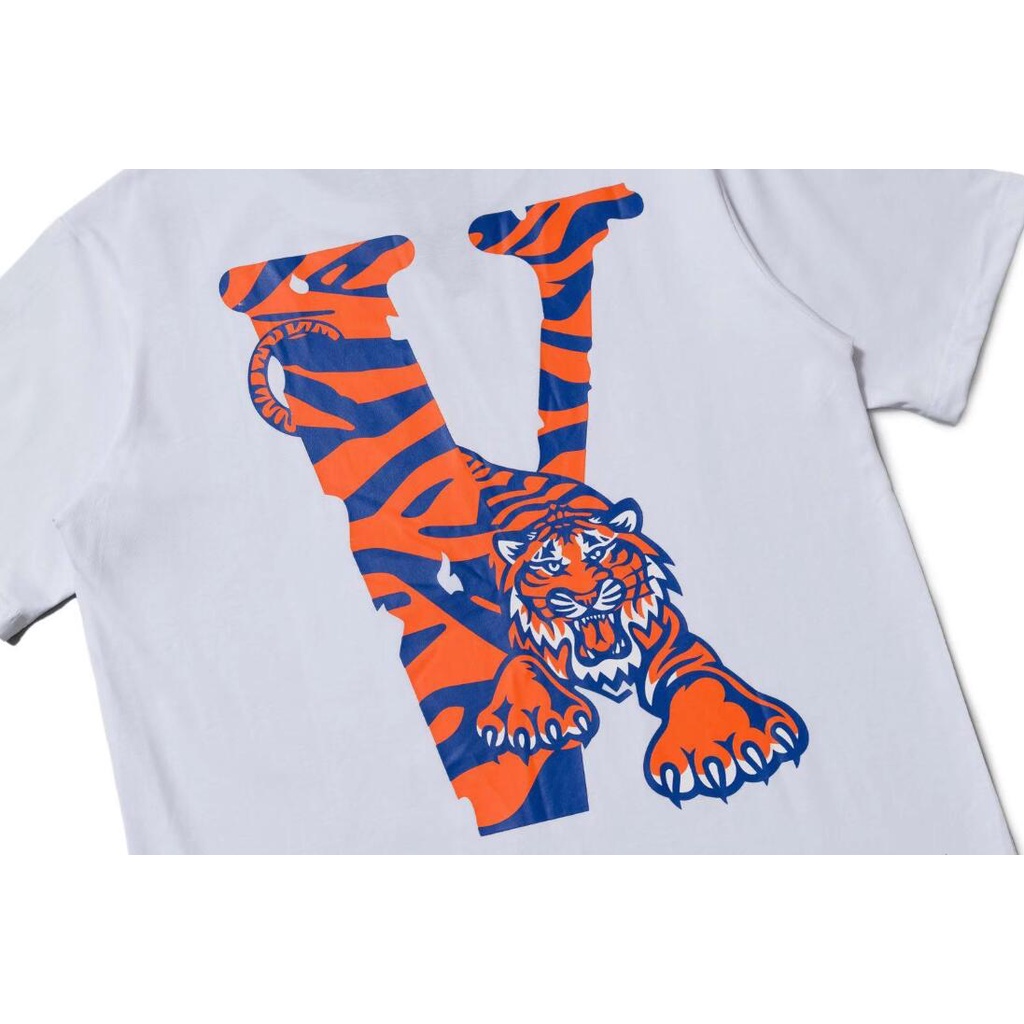 Áo Thun cotton Tay Ngắn In Chữ VLONE Thời Trang Cho Nam Và Nữ