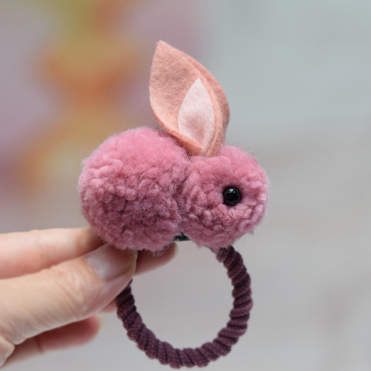 Dây Cột Tóc Co Giãn Hình Thỏ Nhỏ Xinh Xắn