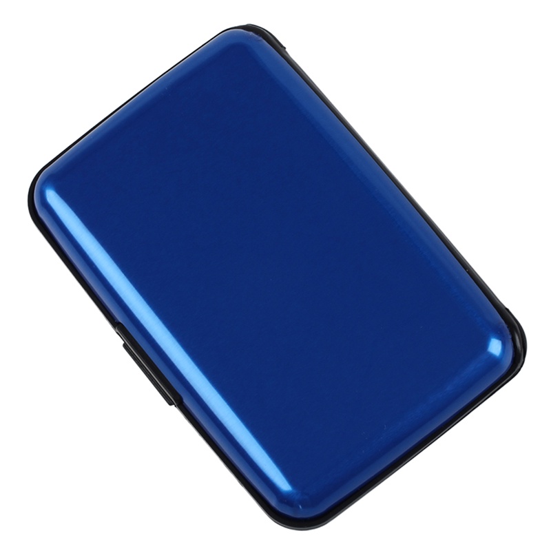 Ví Đựng Thẻ Id / Danh Thiếp Bằng Kim Loại Nhôm Chống Thấm Nước Màu Sắc Ngẫu Nhiên