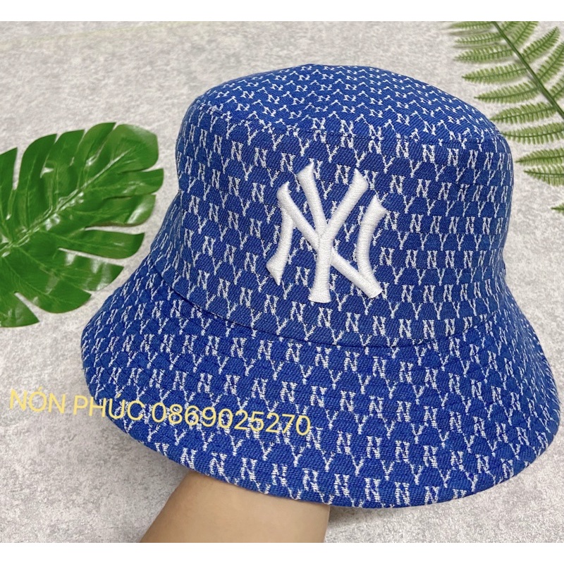 MŨ BUCKET JEAN XỊN THÊU NY THỜI TRANG