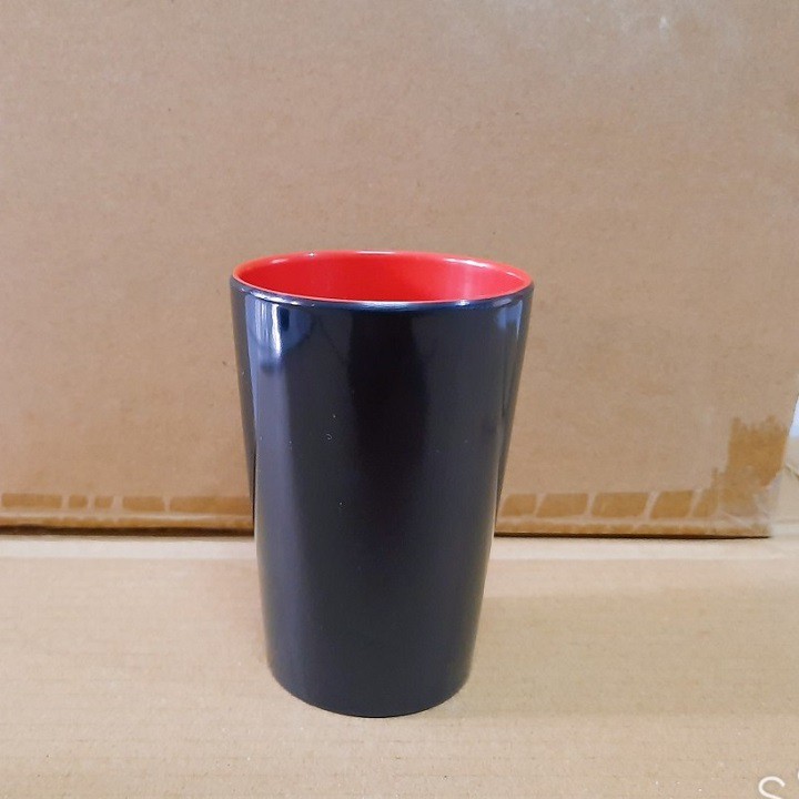 Ly Nhựa Melamine 2 Lớp Đỏ Đen Cao Cấp