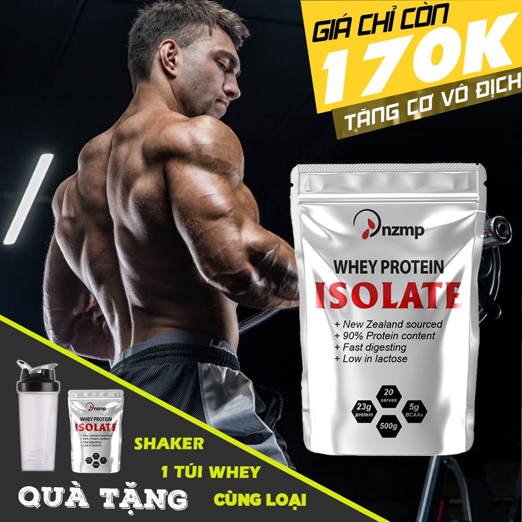 (Tặng bình lắc) COMBO 2 túi Whey Isolate Protein NZMP (40 serving) - Tăng Cơ Giảm Mỡ