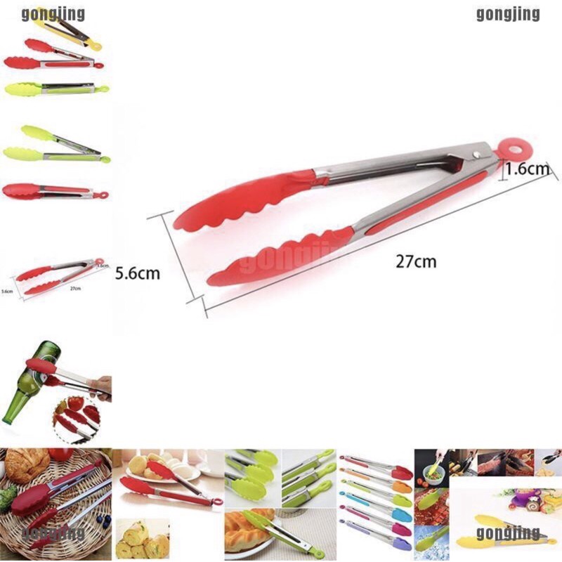 Kẹp Gắp silicon Thức Ăn Thực Phẩm 21cm
