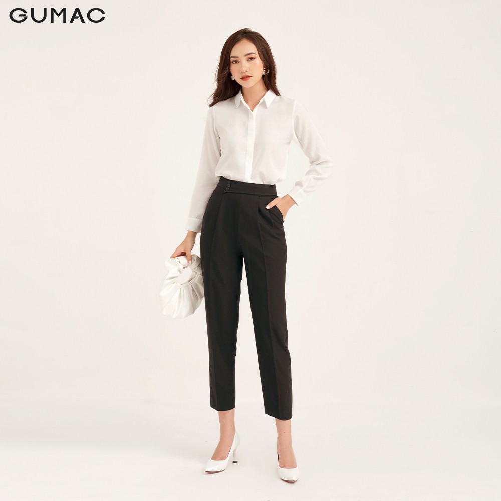 Áo sơ mi nữ nẹp che GUMAC AB143 | BigBuy360 - bigbuy360.vn