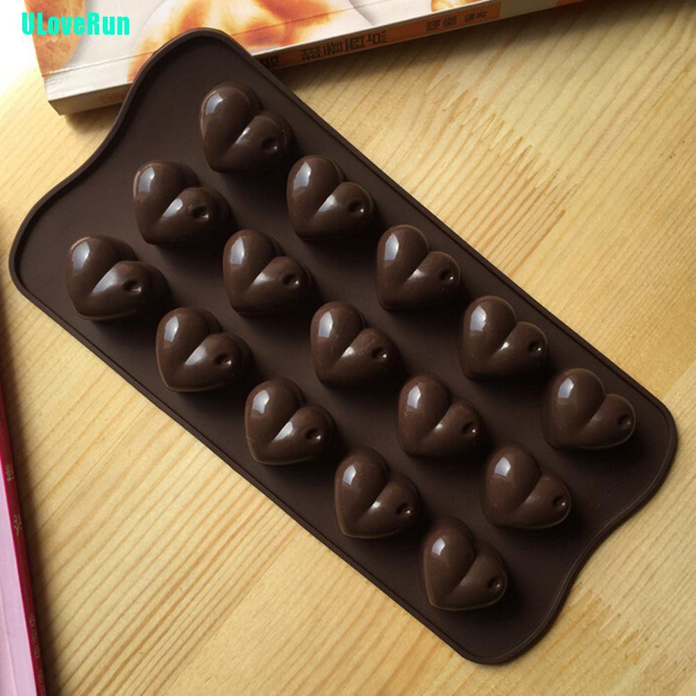 Khuôn Silicone Tạo Hình Trái Tim Làm Bánh Kẹo Tiện Dụng