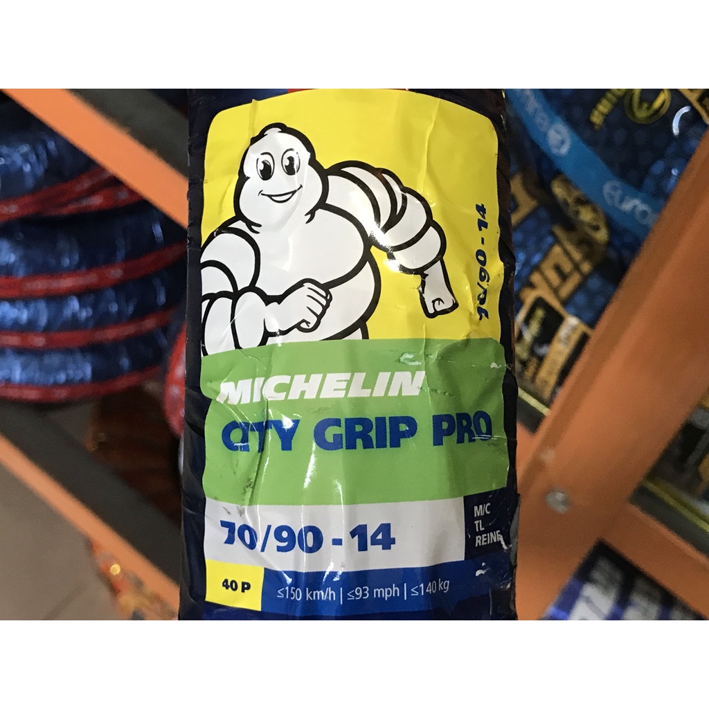 Vỏ Michelin City Grip Pro 70-80-90/90/14 Bánh Trước/Sau Airblade, Click, Vario, Vision, Mio - Không Ruột