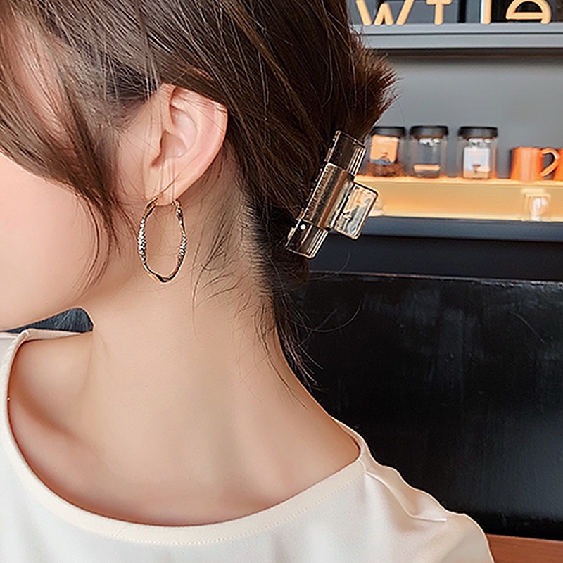 Bông Tai Mạ Bạc 925 Hình Tròn Phong Cách Retro Dành Cho Nữ