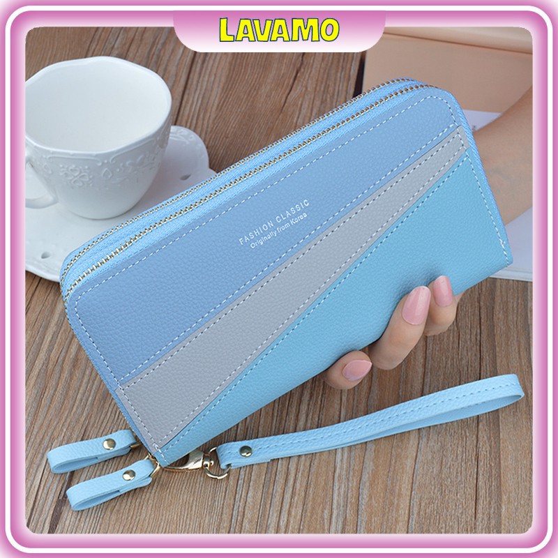 [Mã FAMAYWA2 giảm 10k đơn từ 50k] Ví nữ dáng dài cầm tay cao cấp nhiều ngăn thời trang đựng tiền đẹp VD252