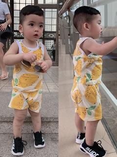 Combo 5 bộ sợi tre ba lỗ cho bé