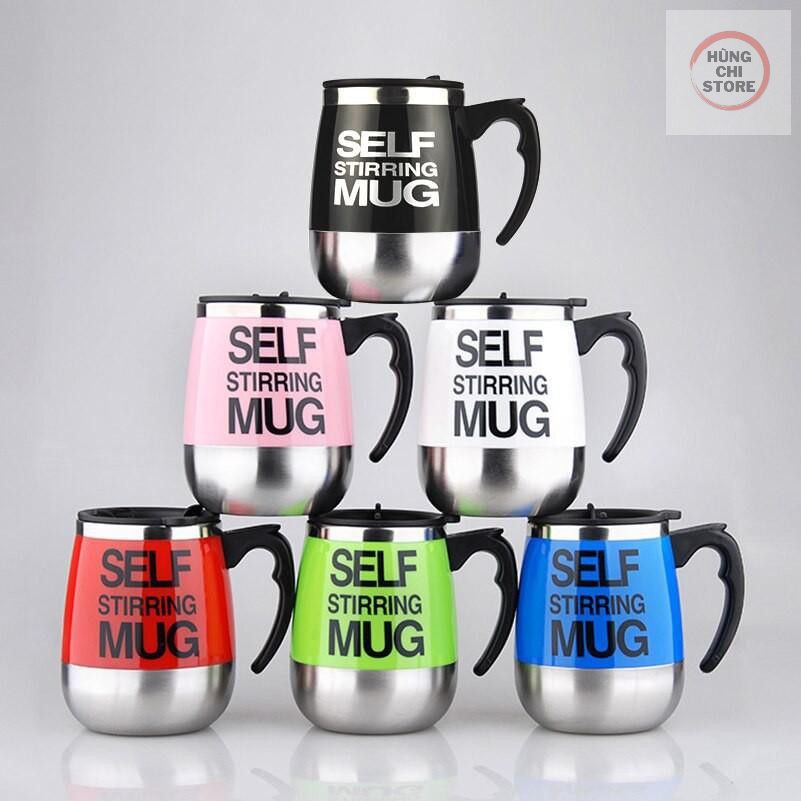 Cốc Cà Phê Tự Khuấy Thông Minh - Cốc Pha Cafe Tự Động Xài Pin 3A Có Tay Cầm Tiện Lợi