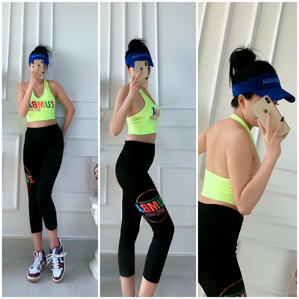 SET LỬNG ZUMBA  ÁO BRA QUÀNG CỔ SIÊU HOT ĐÃ CẬP BẾN