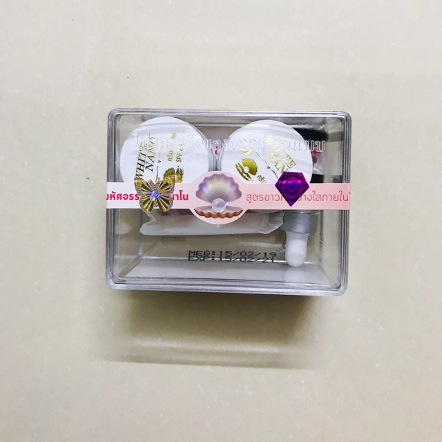 BỘ XÀ BÔNG MÀU TRẮNG WHITE NANO THÁI LAN