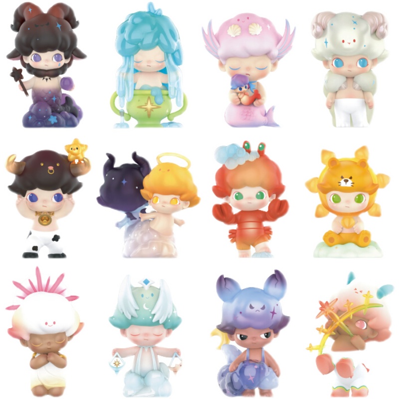 ★Hgtoys★Búp Bê Popmart DIMOO DIMOO Hoạ Tiết Chòm Sao Dùng Để Trang Trí