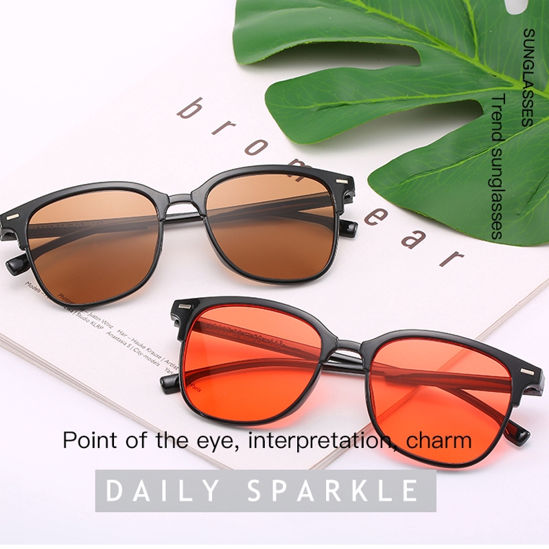 Kính mát gọng vuông nhiều màu cho nữ