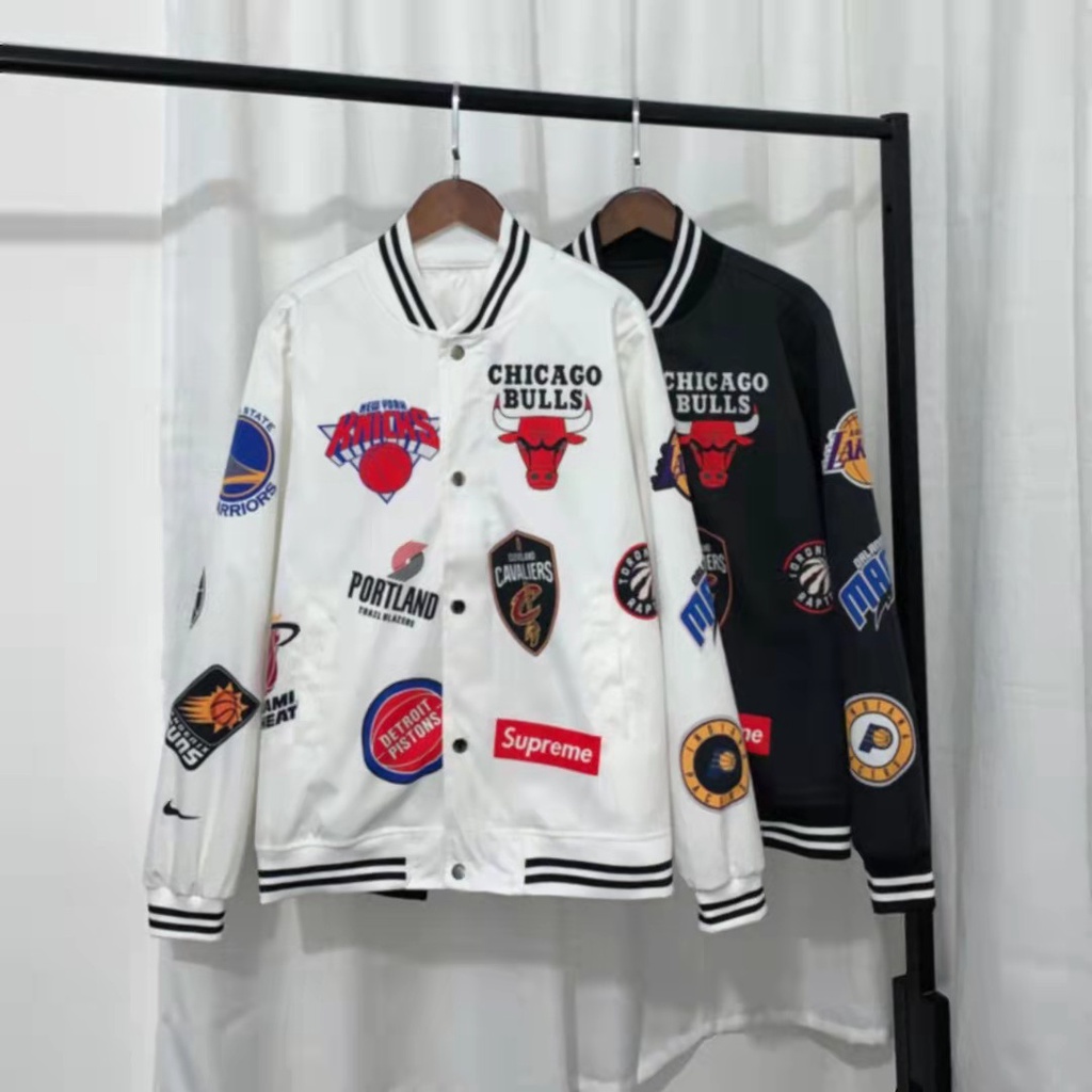 Áo khoác bóng chày Supreme 18SS X NBA X NIKE