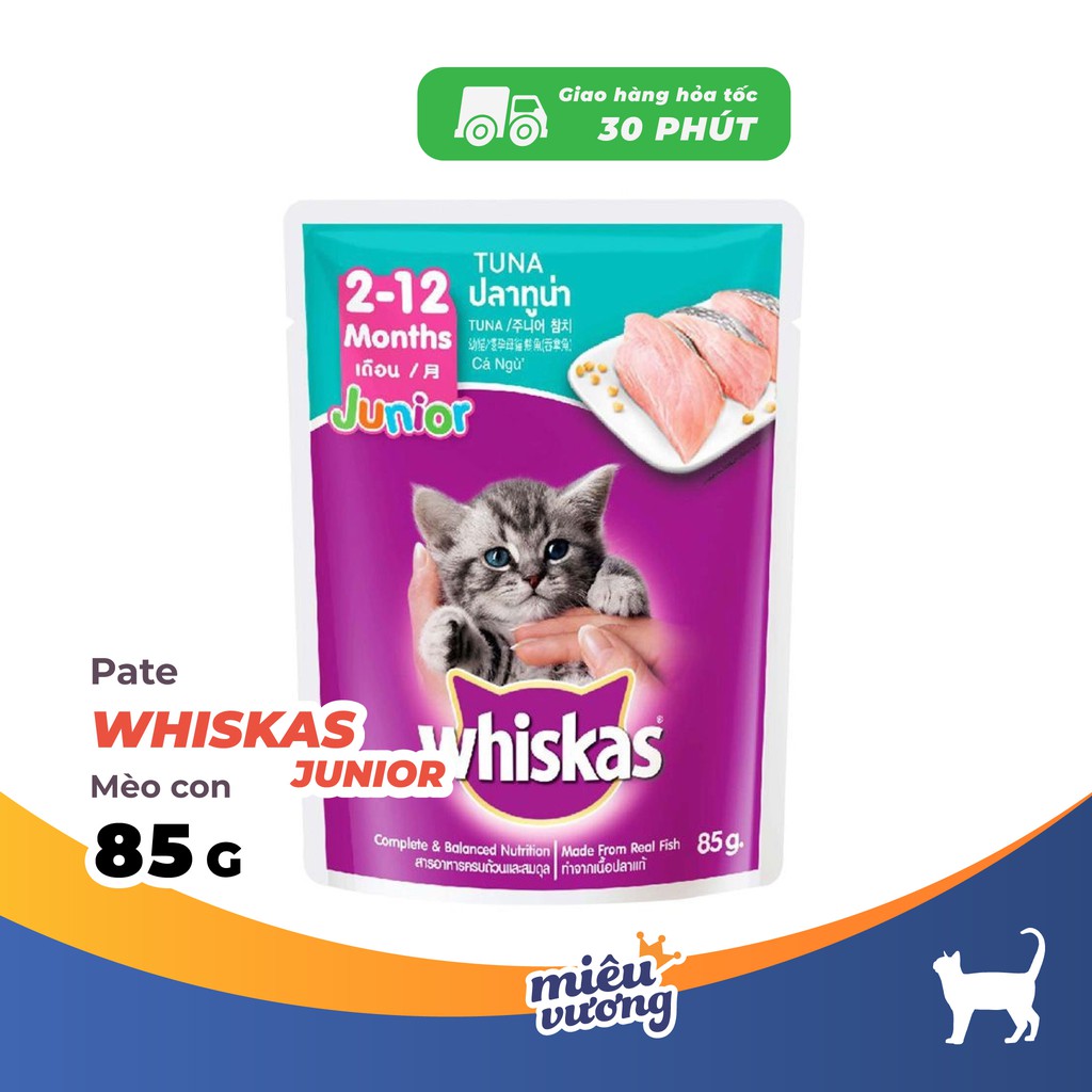 Pate cho mèo con Whiskas Junior [85g]