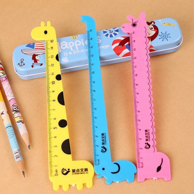 Thước kẻ hình con vật 15cm
