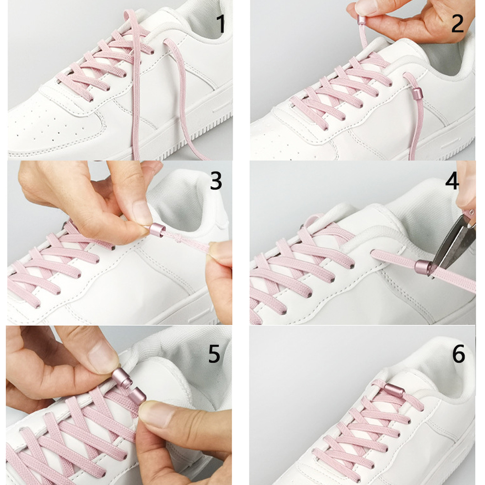 Dây Giày Sneaker Không Cần Buộc Nhanh Nhiều Màu Sắc Dành Cho Trẻ Em